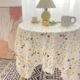 ins ແບບເກົາຫຼີ ອາເມຣິກາ retro pastoral lace round tablecloth rectangular dining table coffee tablecloth cover