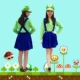 Quần áo trẻ em dành cho người lớn Super Mario trang phục biểu diễn sân khấu Mario trang phục catwalk lễ hội cha mẹ