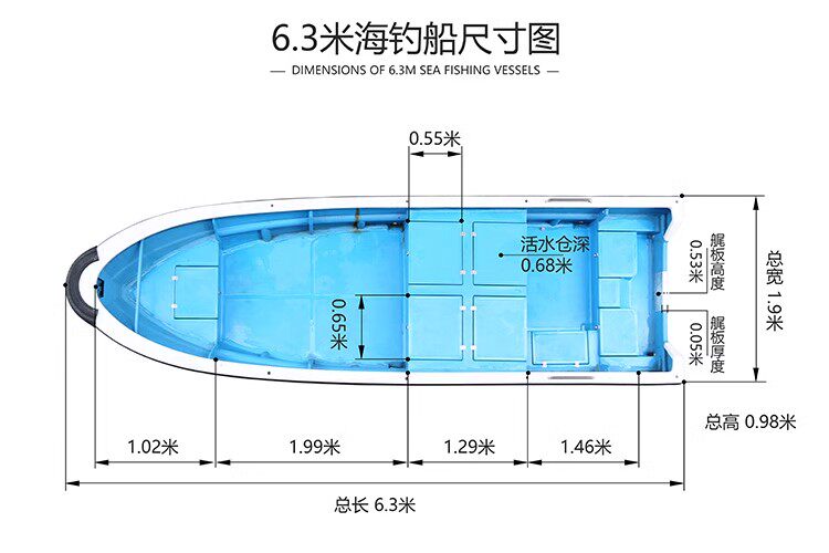 товар из китая 玻璃钢海钓船 带活水仓自排水 游钓艇运输船 捕鱼艇渔船快艇 Asian island