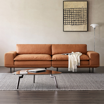 Italian minimalist technology fabric sofa combination simple modern Nordic double light luxury living room small apartment trio