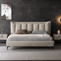 Yichao Nordic technology fabric double bed modern simple Italian minimalist light luxury master bedroom soft bag 1 8 meters wedding bed