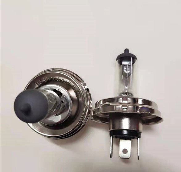 Car 12V24V H4 disc headlamp far and near light integrated car bulb P45T 100W round chassis bulb