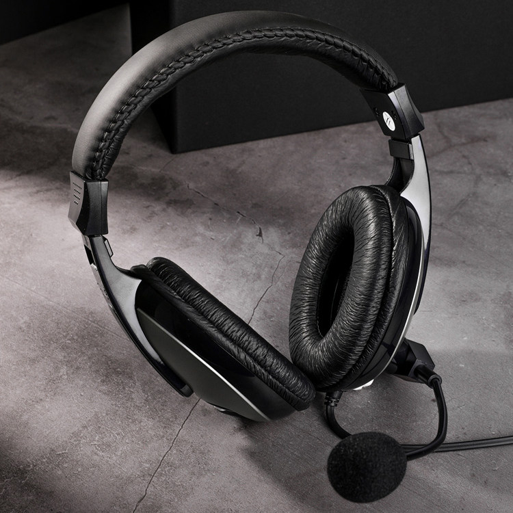 Soundtrack ST-2688 desktop computer headphone EAR MAI Headset Single Hole Wearing Comfort Horn with microphone