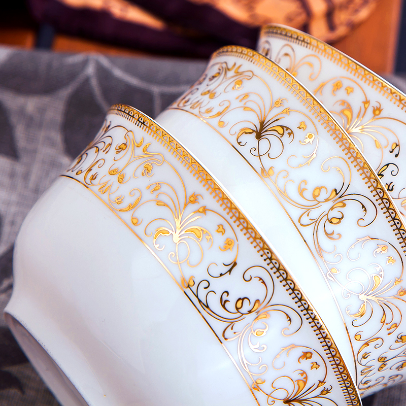Antarctic treasure dishes home European ipads porcelain tableware chopsticks eat bowl plate combination of Chinese style suit/
