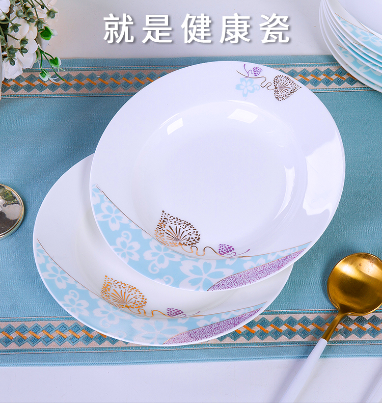 The Antarctic treasure bowl chopsticks kit home dishes ipads porcelain tableware Europe type apparatus for dinner set bowl dish/Chinese style combination