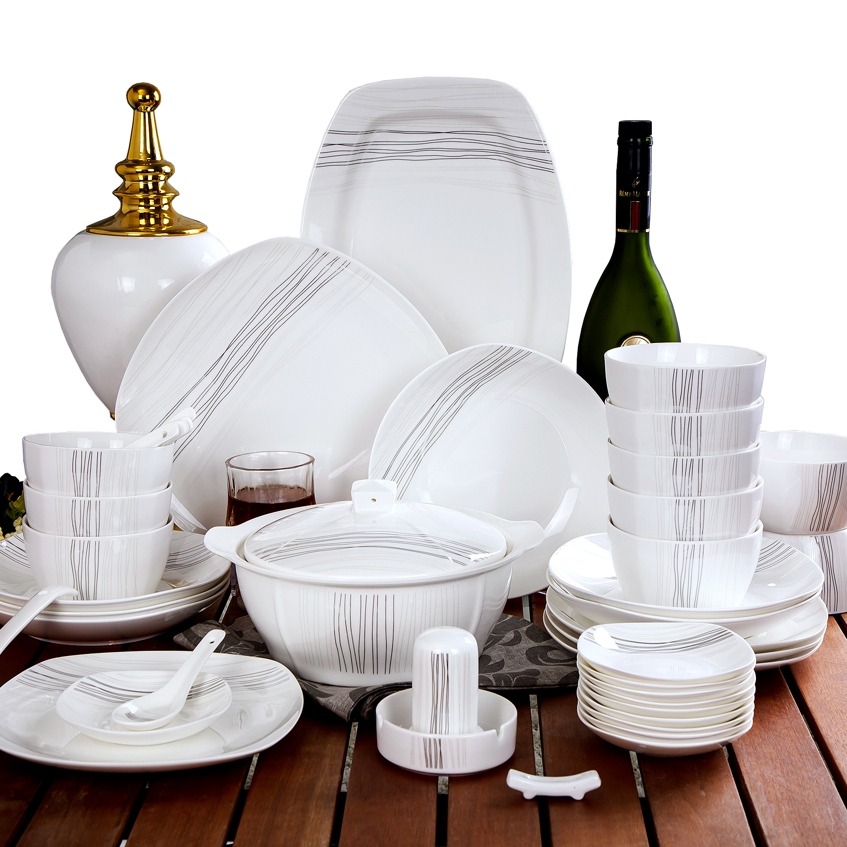 Dishes suit household combination of European jingdezhen ipads porcelain tableware Dishes chopsticks Chinese ceramic bowl Dishes for dinner
