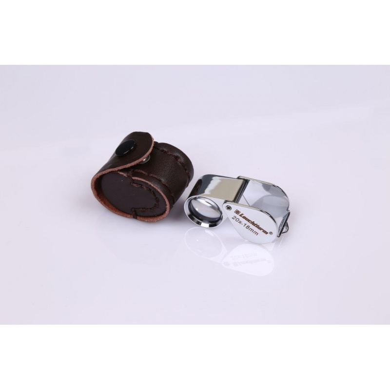 German Lighthouse-20 times nickel-plated luxury magnifying glass LU42 stamp coin banknote collection philatelic viewing appraisal