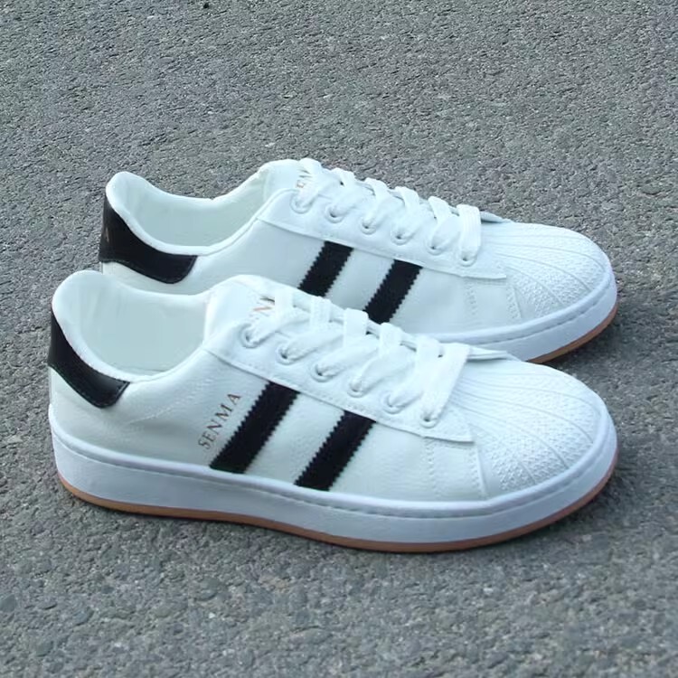 Free Shipping 3.25 Special Price Shell Leather Upper Waterproof High-End Stitched Men's White Lace-Up Deck Shoes