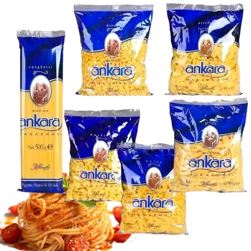 Penne Ankara Makarna Turkish Imported Spiral Pasta with Two Pointed Ends Ankara Low-Fat Penne Ankara Makarna Turkish Imported Spiral Pasta with Two Pointed Ends Ankara Low-Fat