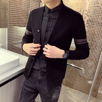 Rich Bird Mens cardigan sweater wear autumn jacket slim Korean trend thin casual sweater coat