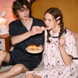 Hello Kitty, летняя пижама для влюбленных, хлопковый комплект