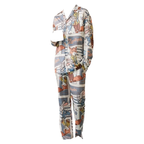 Gukoo Nuisette Pyjamas Hommes Printemps et Automne Zootopia Nouvelle Bande Dessinée Lâche Costume de Maison pour Hommes A