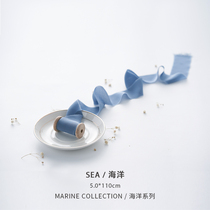 5 0cm silk hand-torn burrs ribbon ins handmade ribbon wedding tear edge invitation hand stick flower tie hand tent