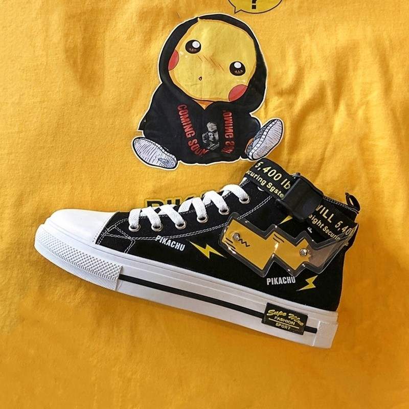 Pull back canvas shoes boys' skate shoes 2021 new autumn middle and big children's primary school students cloth shoes Korean version of the boy's high-top shoes