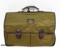 Italian leather brand Felisi army green leather vintage Hand bag briefcase amikki
