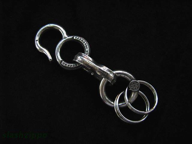 Japanese handmade silver jewelry brand (CHOLOS) KEY HOOK sterling silver quick hanging key chain