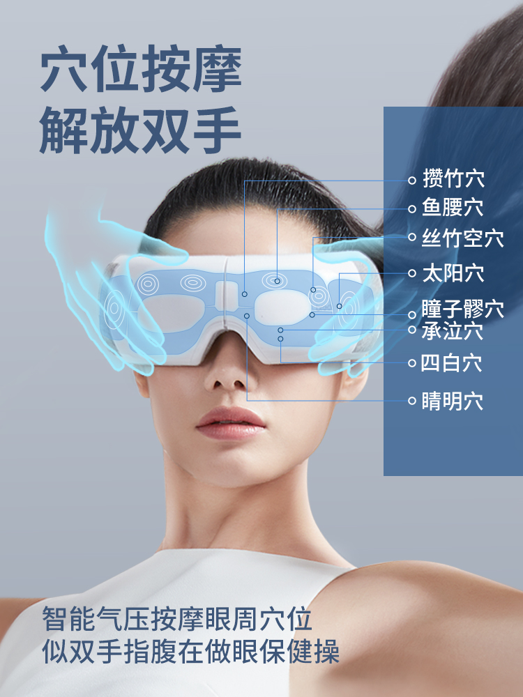 天猫超市 倍轻松iseex 智能眼部按摩器 内置天猫精灵 图11
