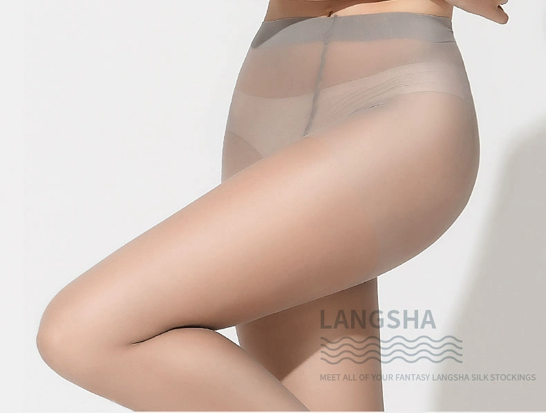 6 cặp của Langsha vớ nữ pantyhose chống móc mùa xuân và mùa hè phần mỏng đen mỏng chân vớ màu thịt ống dài