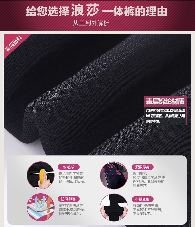 Pantalon collant jeunesse luxueux en nylon - Ref 774405 Image 14