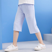 Cô gái bảy điểm quần mùa hè mặc mỏng 2020 midpants mới childrens quần trong trẻ em lớn sweatpants mất quần năm điểm.