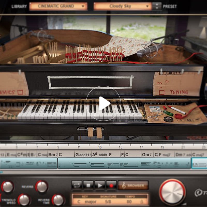 Pop piano EZkeys sound source 8g new extension and string midi library loop preset win mac