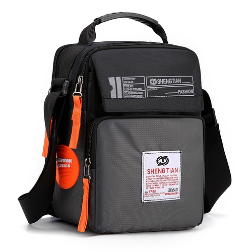 Сумка через плечо, мужская черная вместительная и большая универсальная сумка на одно плечо для путешествий, ткань оксфорд, коллекция 2022