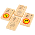 Bóng gỗ, tranh ảnh, xóa mù chữ, domino, 100 miếng, đồ chơi bằng gỗ cho trẻ em, giáo dục sớm, khối xây dựng câu đố, đồ chơi đồ chơi cho trẻ 2 tuổi Khối xây dựng