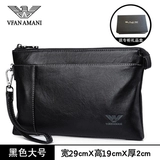 Armani, сумка с петлей на руку, кожаная вместительная и большая маленькая сумка клатч для отдыха, из натуральной кожи