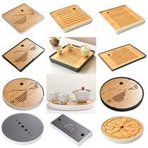 Japanese-style water storage mini tea tray small household square kung fu dry bubble tea table office for one person