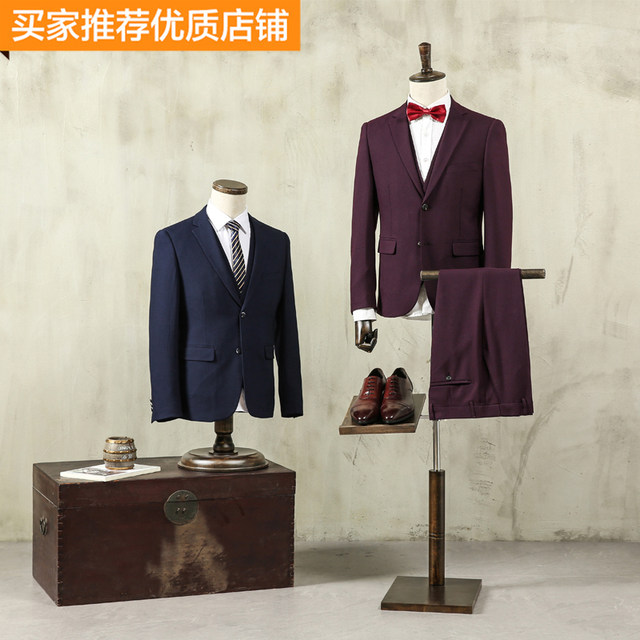 ຕົວແບບຜູ້ຊາຍ props ເຄິ່ງຄວາມຍາວຂອງເຄື່ອງນຸ່ງຜູ້ຊາຍຮ້ານ mannequin window dummy suit dress suit model display stand full body