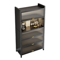 Jia helper kitchen storage cabinet wrought iron high cabinet storage cabinet sideboard integrated wall modern simple storage cabinet