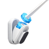 Wall mounted disposable toilet brush