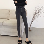 Quần jean nữ mùa thu 2018 mới Quần skinny mỏng chân bút chì quần lưng cao co giãn bó sát quần đáy