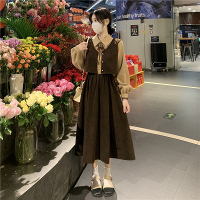 taobao agent Spring dress, retro set, long skirt, 2023 collection, city style, French retro style, suitable for teen, mid-length