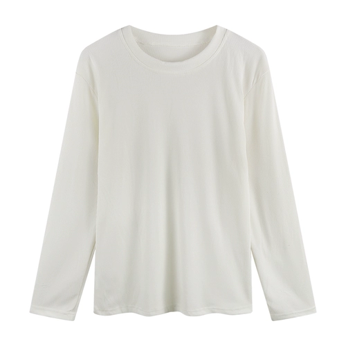 Приятная телу осенняя футболка, модный лонгслив, по фигуре, подходит для подростков, в западном стиле