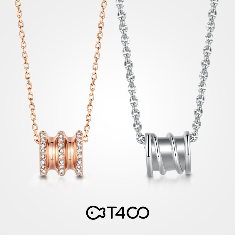 T400 small waist couple necklace female sterling silver ins cold trend Net red niche brand choker send girlfriend