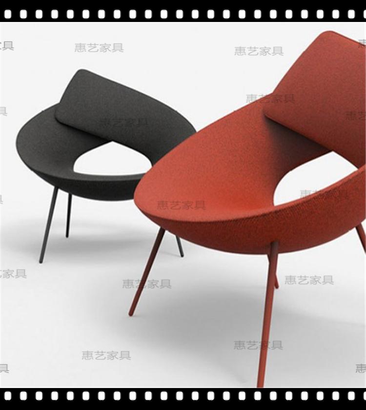 Phong cách Bắc Âu hiện đại thiết kế ghế phòng chờ sáng tạo FRP profiled reclin Ý nghiên cứu đồ nội thất khách sạn ghế dài