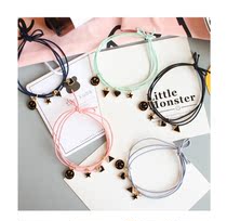 Korean Cartoon Hair Ring Smiley Face Butterfly Hair Rope Pearl Hair Ring Zhair Leather Gluten Women Hair Ring Hair Accessories FQ0010