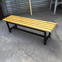 Embalming Wood Casual Bench solid wood row chair family Foreign Minister Stool Bathroom dressing room Bench Mall Lounge Lounge Bench