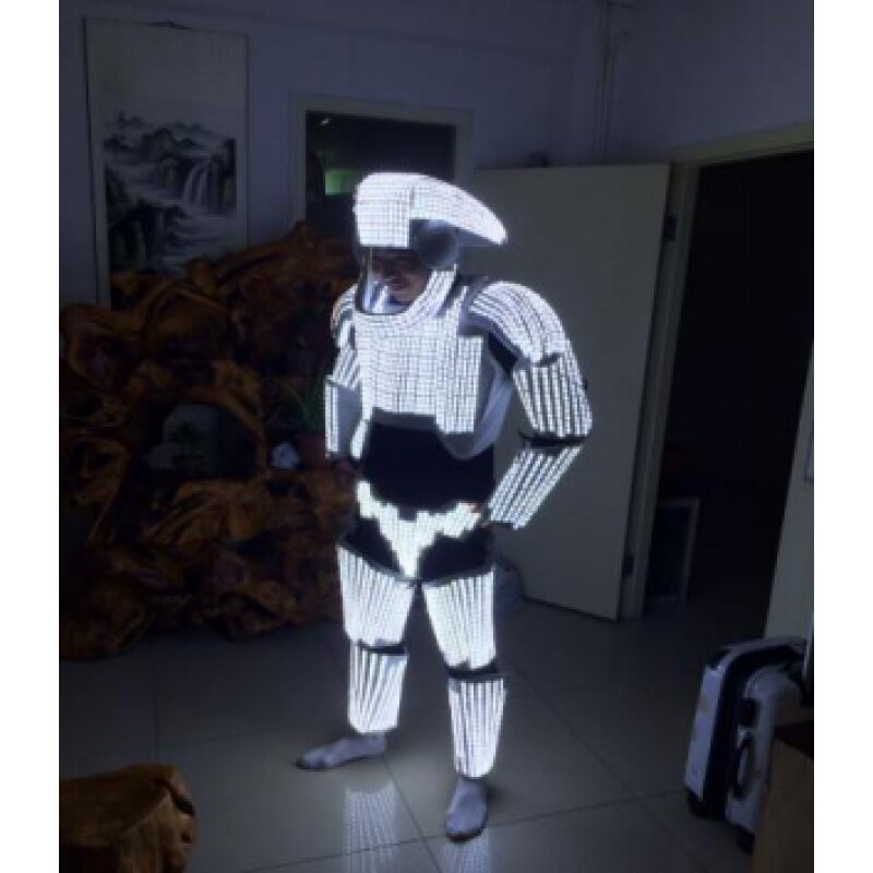 LED Luminous Dress Bar Atmosphere Props Acting Out of Luminous Clothes Laser Clothing Stage Clothing Customised