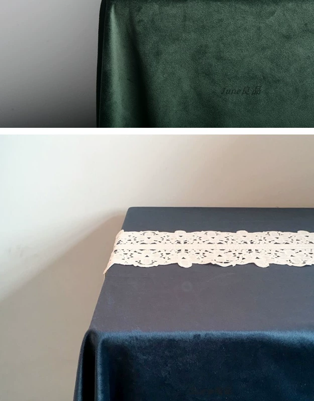 Nhẹ khăn nhung sang trọng khăn trải bàn Bắc Âu hiện đại tối giản rắn màu phòng khách bàn cà phê vải vải placemat bảng khăn trải bàn - Khăn trải bàn
