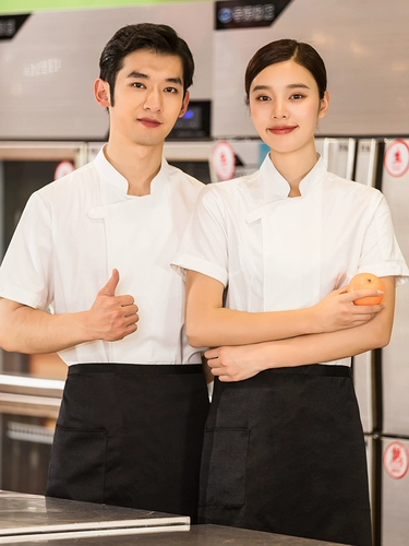 Дышащая хлопковая летняя одежда для работы подходит для мужчин и женщин, короткий рукав, делается под заказ