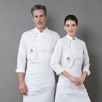 Белый лонгслив, фартук