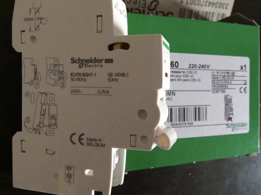 Original Schneider small circuit breaker attachment iC65 iMNN overpressure deductor A9A26960