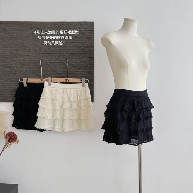 Lin Xi Xi Lilith 60-Count Ultra-Fine Wool Girl's Crochet Cake Skirt