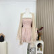 Lin Xiaxia Late Autumn Frost New Chinese Style Tube Top Sweater Shawl Set Shawl Dress