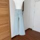 Lin Xi Xi's Special Blend of Milk Blue Baby Jeans, Casual, Loose, Slimming, Comfortable Straight-Leg Jeans for Women