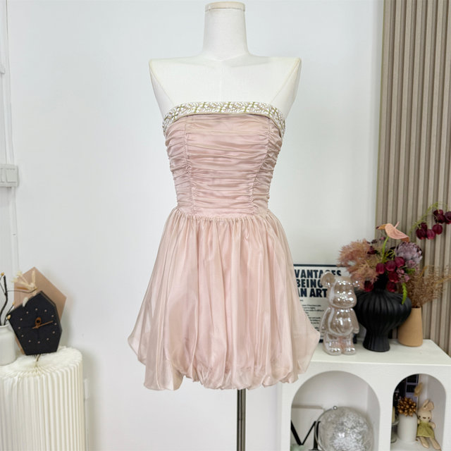 Lin Xiaxia Late Autumn Frost New Chinese Style Tube Top Sweater Shawl Set Shawl Dress