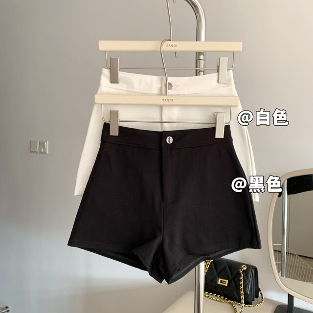 Lin Xia Xia High-End Black Shorts Women's Summer High Waist Hip Hottie Pants