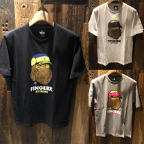 Hong Kong Chaudian Fingercroxx FGXX 21 Summer Male Moustache Printed Blouse short sleeve T-shirt 20595